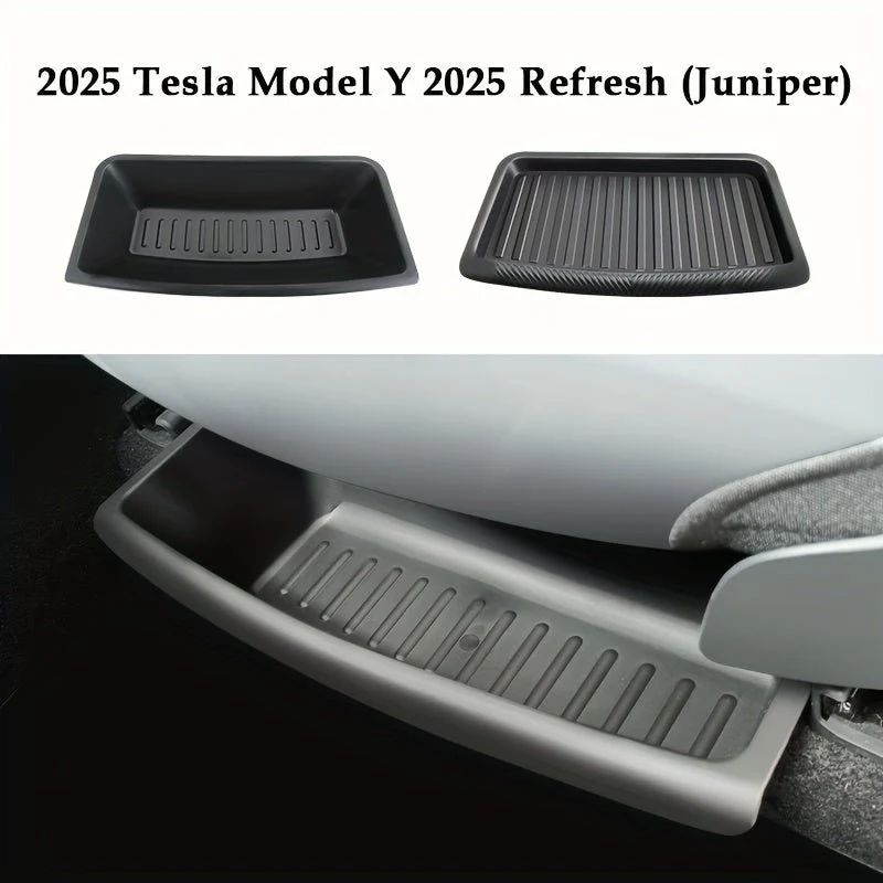 Tesla para o Modelo Y 2025 Refresh (zimbro) sob caixa de armazenamento de assento Passageiro de motorista à prova d'água s...