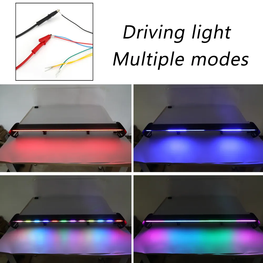 Universal Sedan Ajuste Ajuste de Alumínio Tronco de Racing Spoiler com LED
