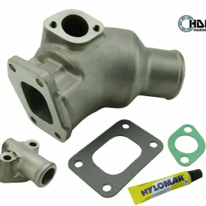 Volvo Penta MD22 Stainless Steel Exhaust Outlet And Connector - equivalent to 21424345
