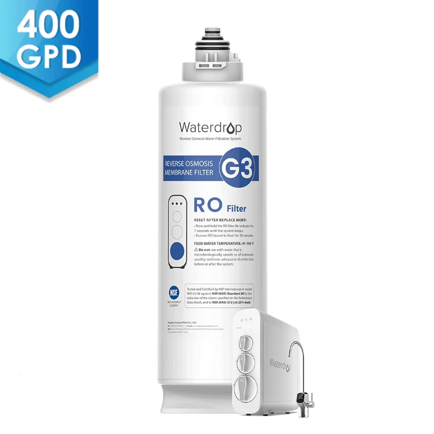 Filtro WD-G3-N2RO para sistema de osmose reversa Waterdrop G3 | 400 GPD