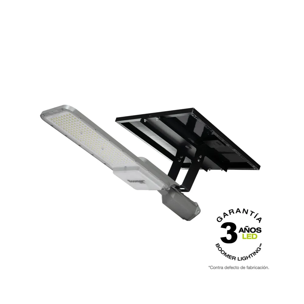 REFLECTOR SOLAR LED EXTERIOR REGULUS 100W LUZ FRÍ 6500K IP65 CON CONTROL Boomer Lighting