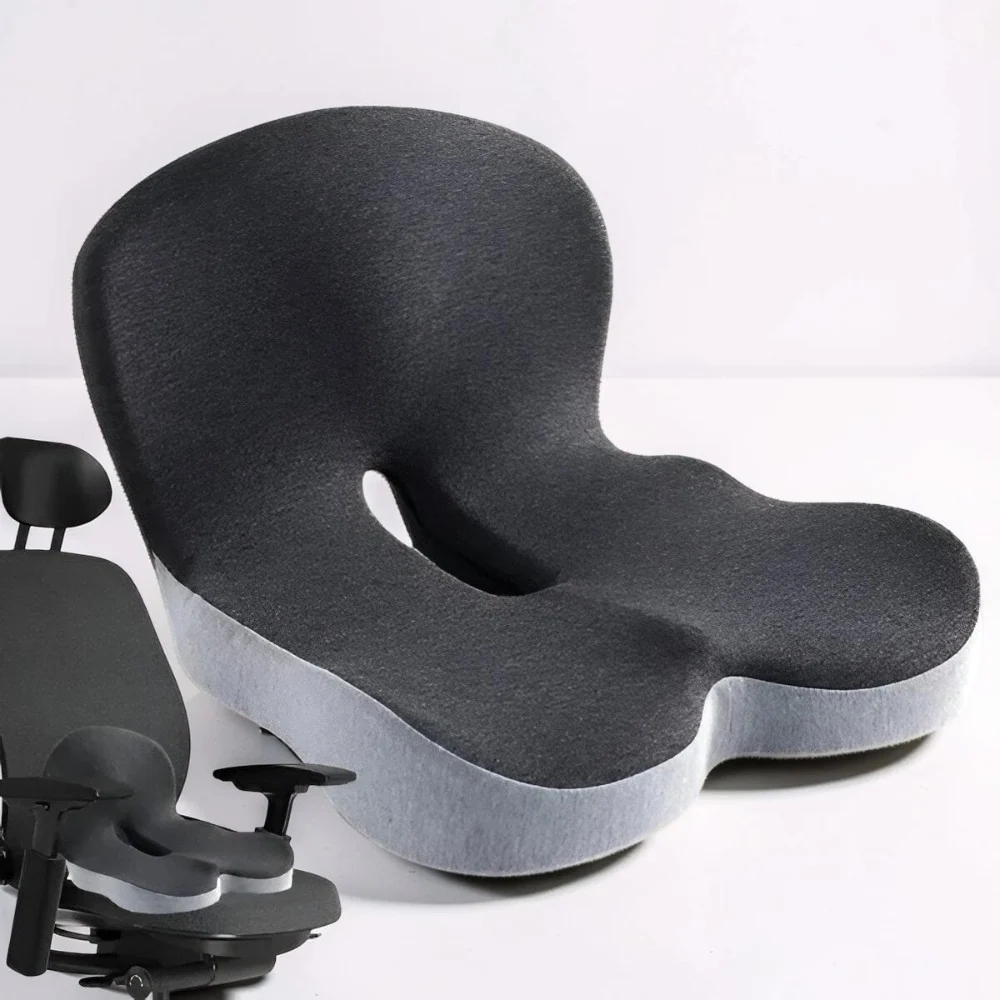 Almofada para Assento Ergonómica para Encosto de Costas em Espuma Viscoelástica