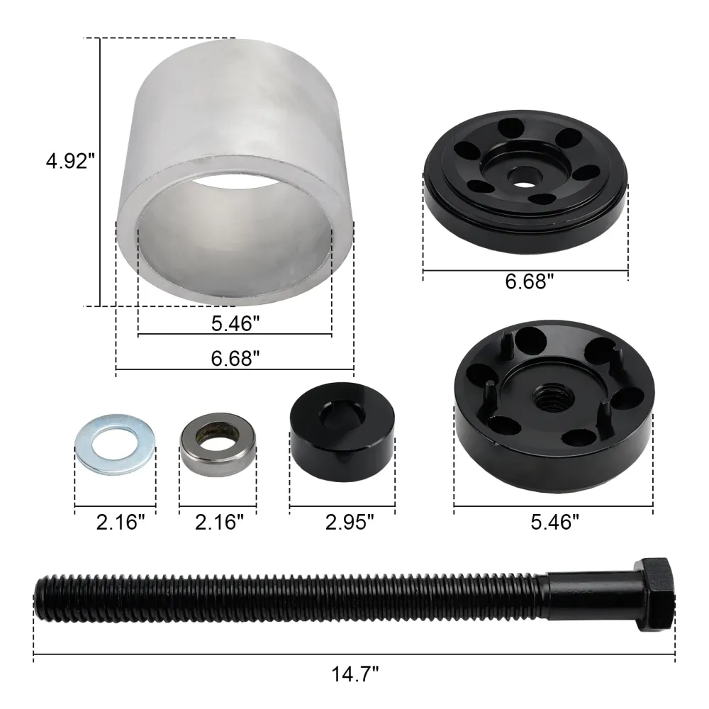 Ferramenta de instalação da bucha para Hendrickson Vanntraax estreito S-24736 TRB5914-T