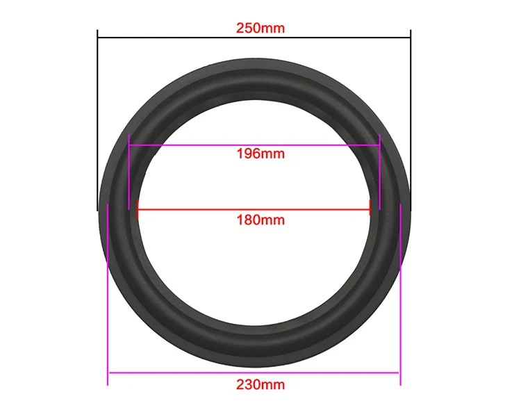 Suspensión De Goma 10 Pulgadas 24,5 cm BASEDJ