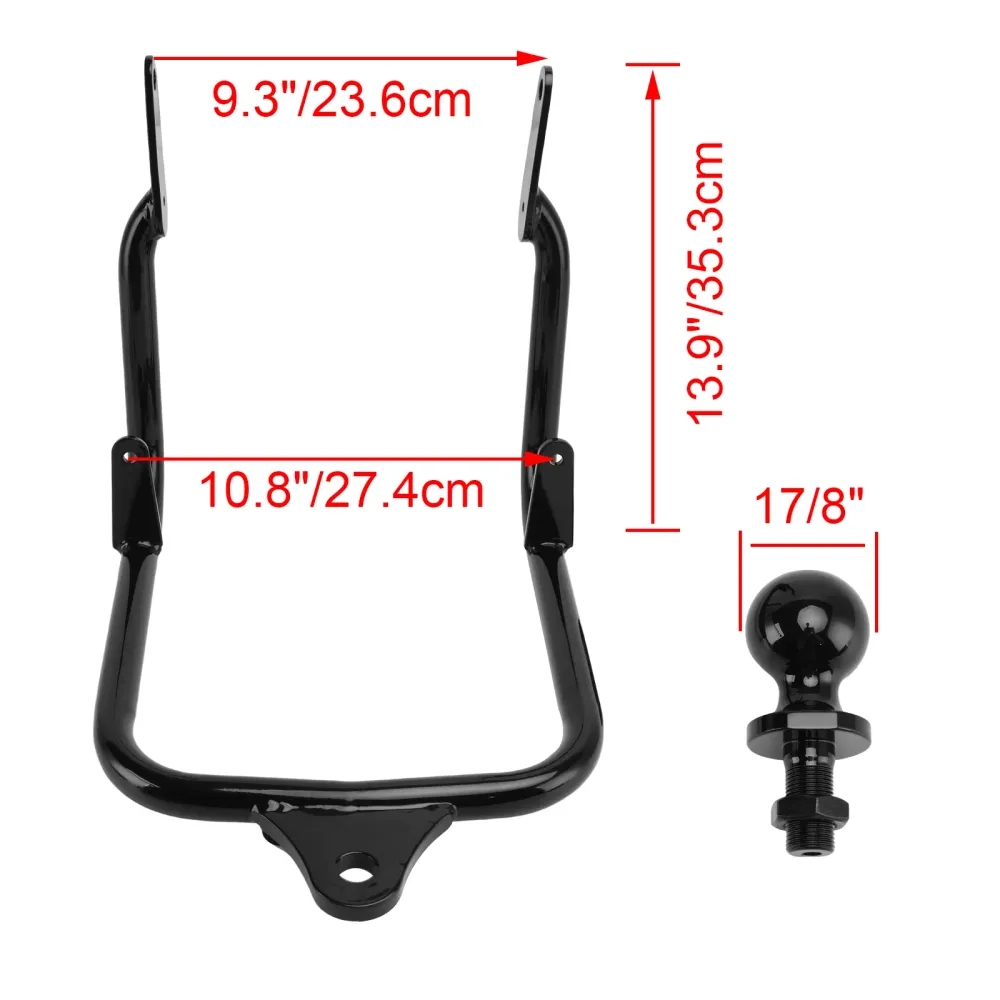 Receiver Trailer Tow Hitch Fit Touring Electra Street Glide FLHX 2009-2023 Black