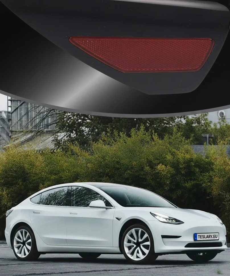 Tampa da porta da porta do lado esquerdo Refletor 1084854-99-J para Tesla Modelo 3 y 2017-2023