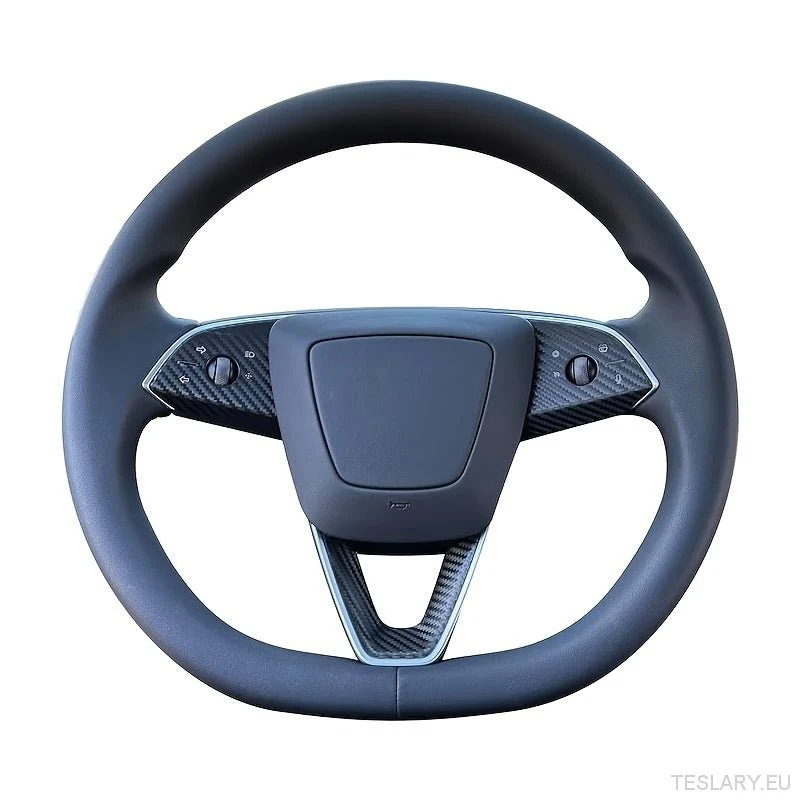 Design premium de fibra de carbono preto, adequado para Tesla Modelo 3+ Highland