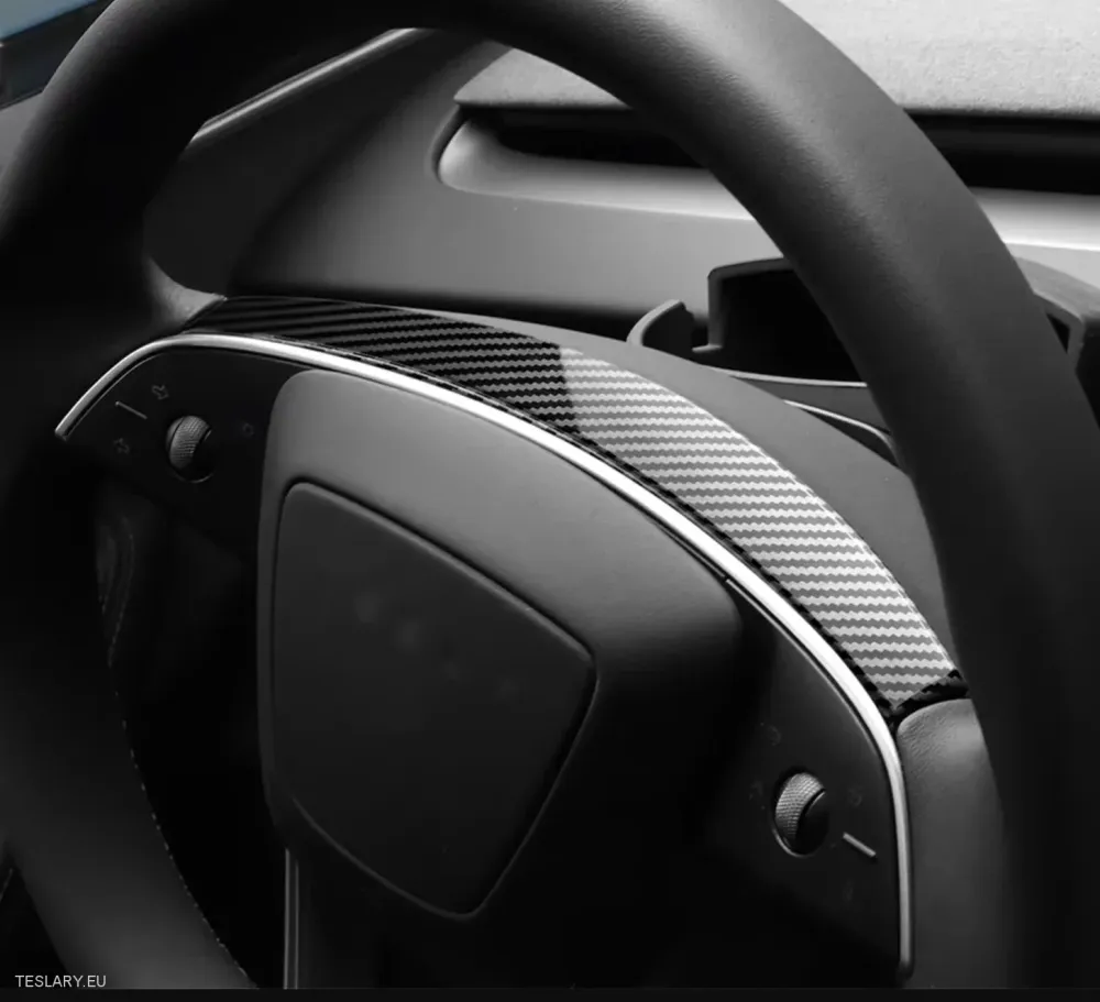 Tesla Modelo 3 Highland/Modelo Y Juniper Wheel Wheel Fiber de carbono Black Style Kit