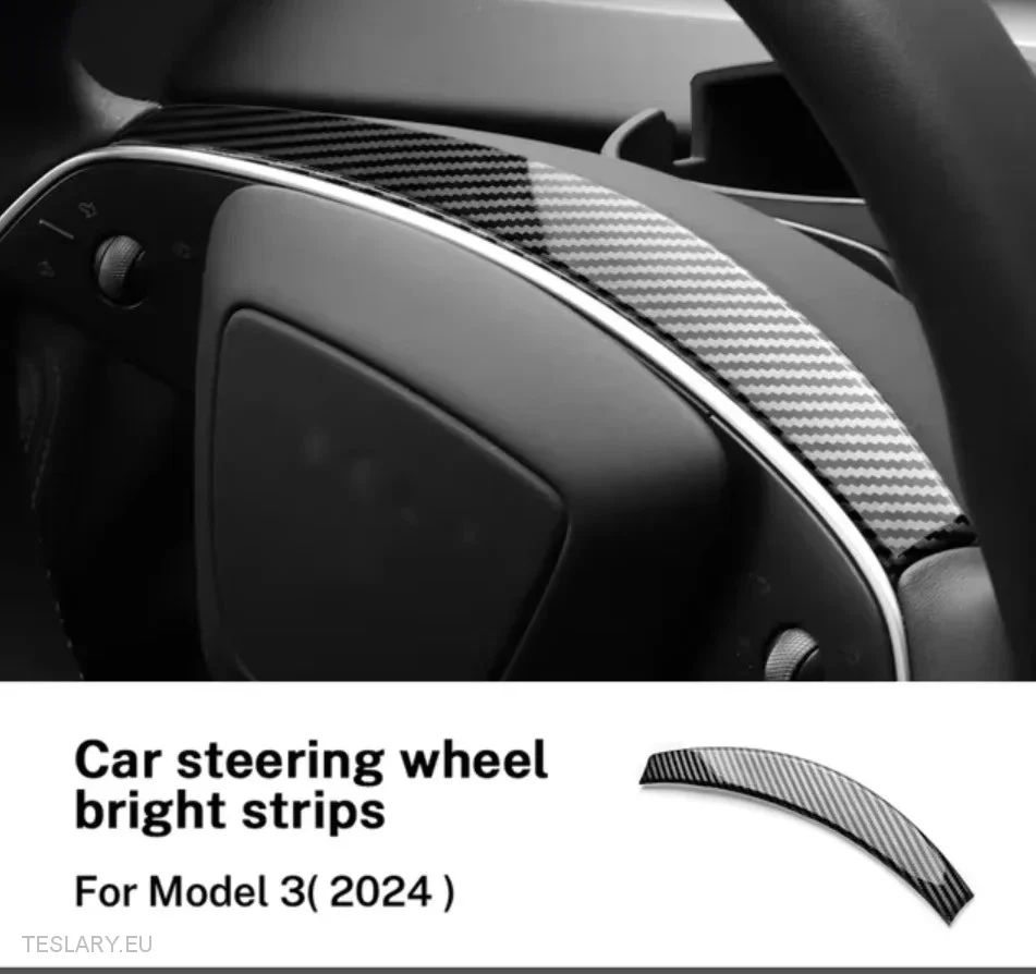 Tesla Modelo 3 Highland/Modelo Y Juniper Wheel Wheel Fiber de carbono Black Style Kit