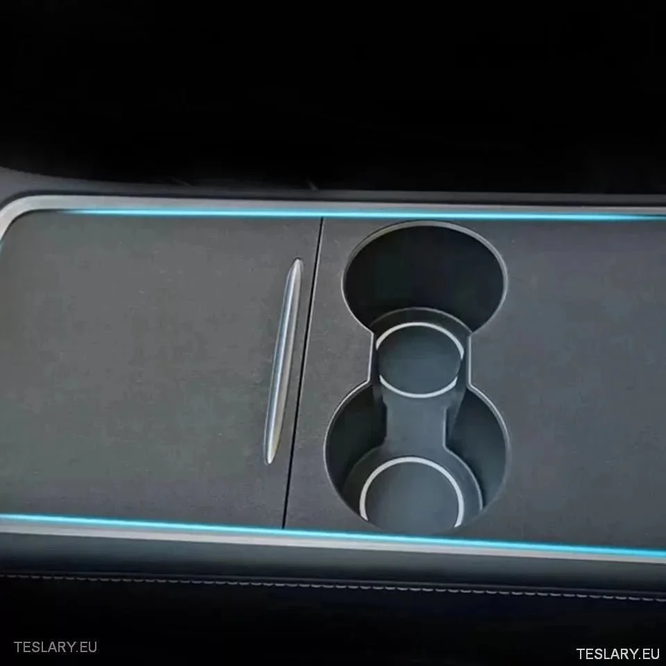 Tampa do console do Centro de camurç premium para Tesla 3/y