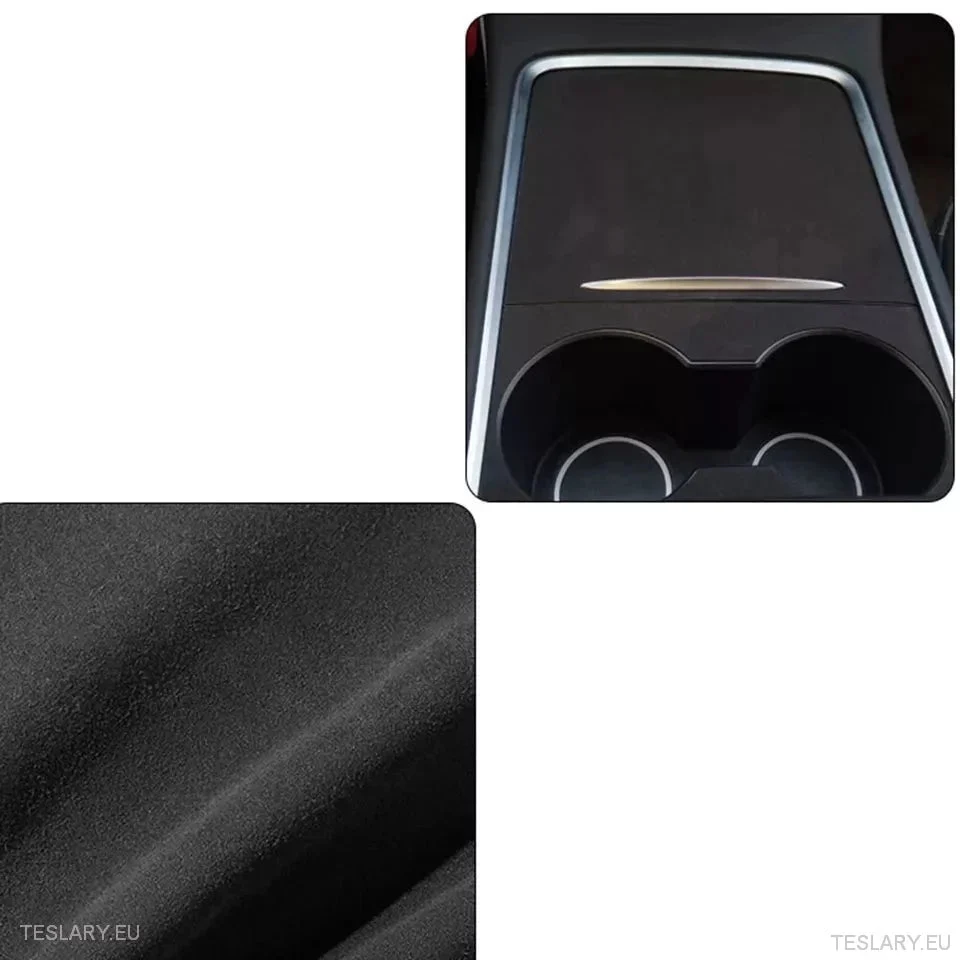 Tampa do console do Centro de camurç premium para Tesla 3/y