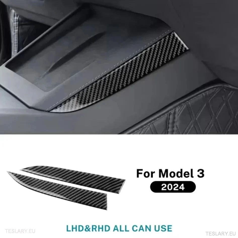 Tesla 3 Highland/Y Juniper Real Soft Carbon Fiber Grod Wireless Charger