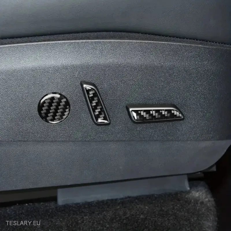 Tesla Modelo 3/Y Controle de assento Tampas de proteção