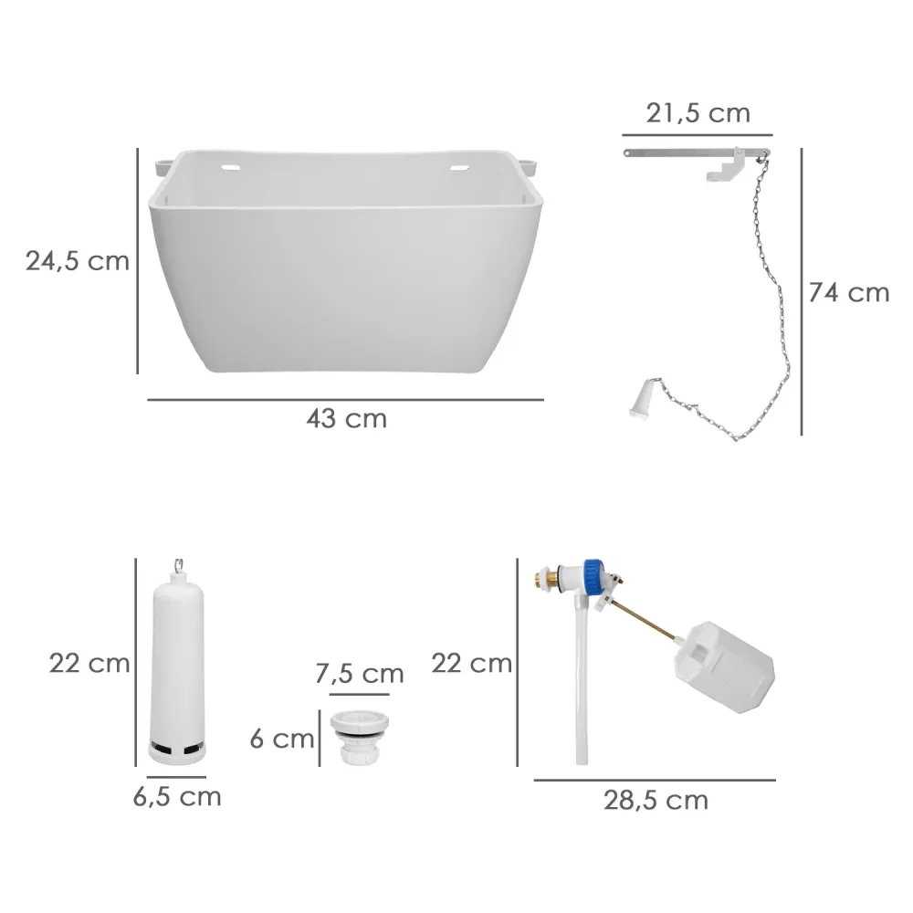Cisterna alta completa padrão