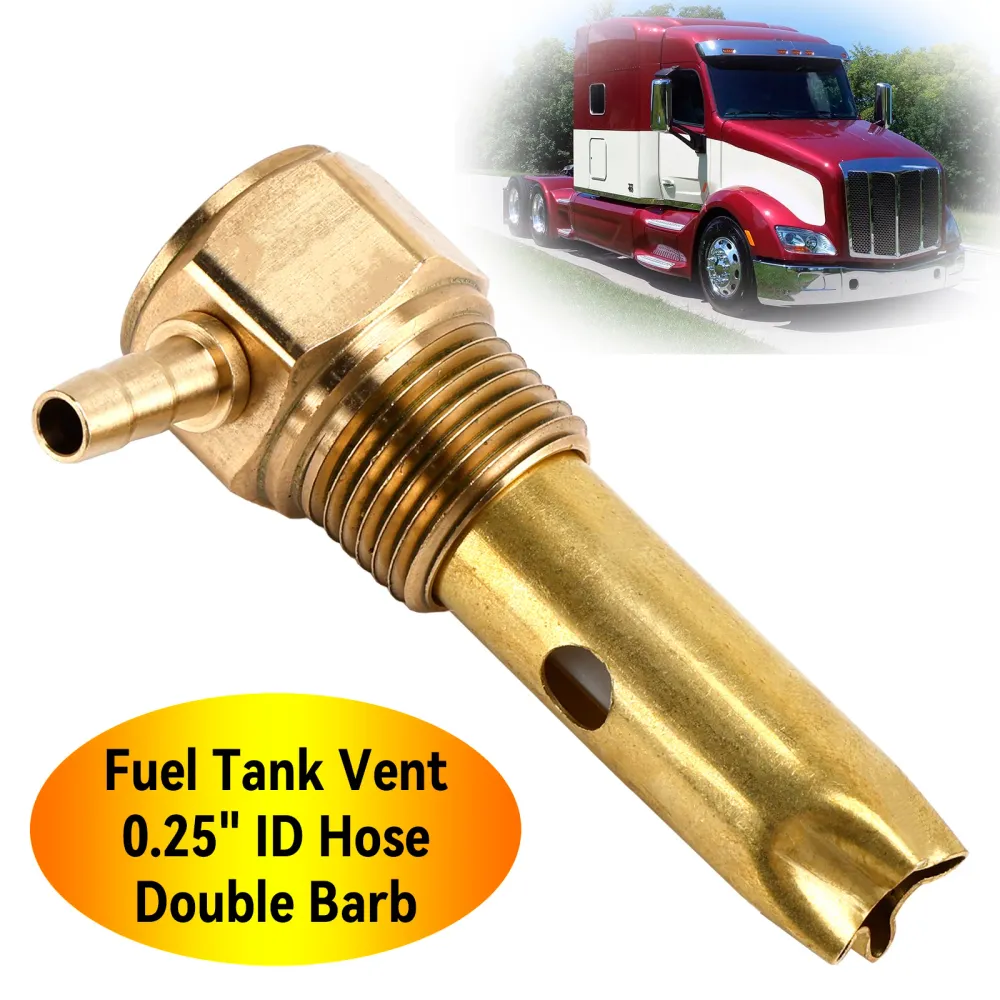 0.25" Conjunto de ventilação do tanque de combustível com mangueira de dupla farpa FTA-V-50-02 para Peterbilt