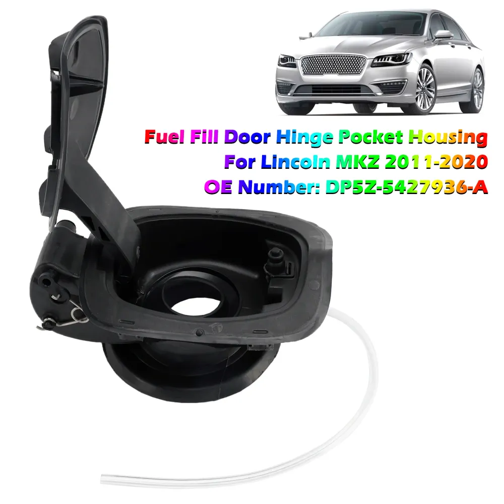 Caixa de bolso da dobradiç da porta de combustível DP5Z-5427936- para Lincoln MKZ 2011-2020