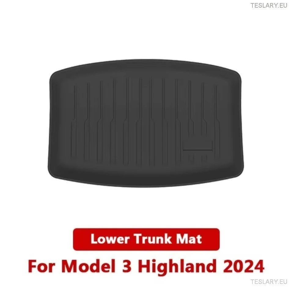 Tapetes de armazenamento TPE frontal e traseiro para Tesla Modelo 3 Highland (2)