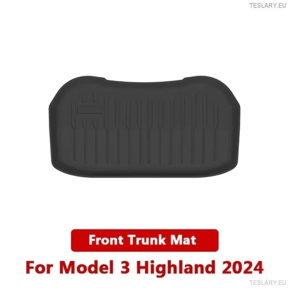 Tapetes de armazenamento TPE frontal e traseiro para Tesla Modelo 3 Highland (2)