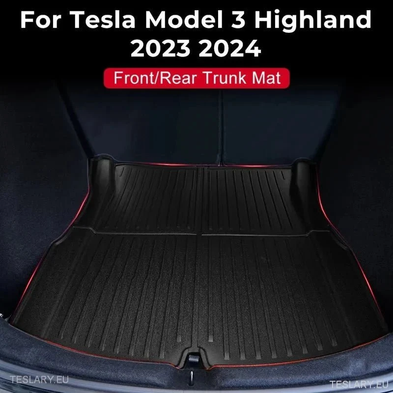 Tesla Modelo 3+ Highland TPE traseiro traseiro tapete