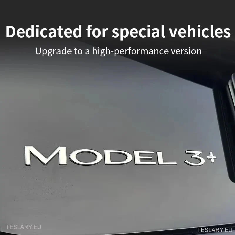 Tesla Modelo 3+ Longo Longo " +" LOGOTO Silver