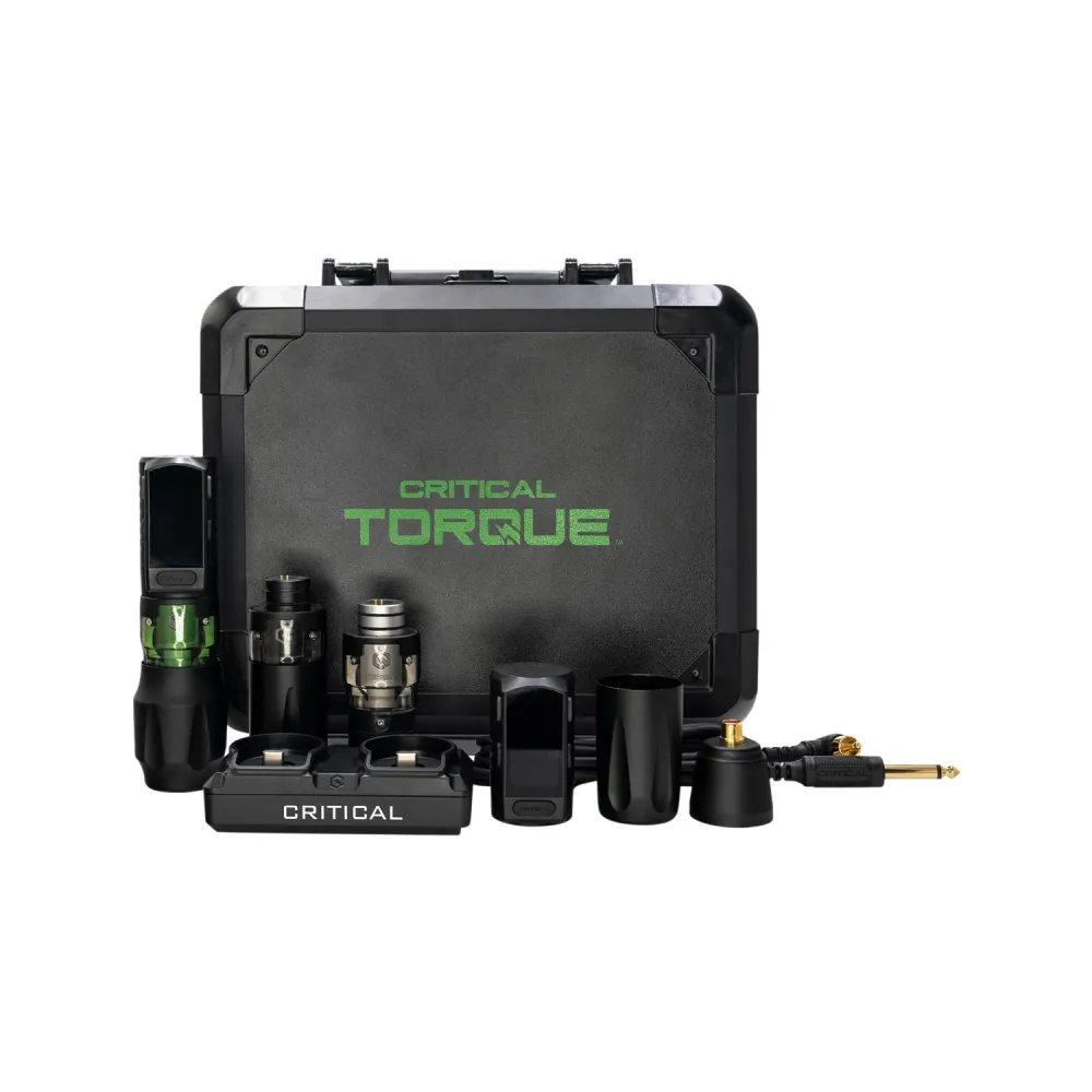 Conjunto Completo Máquina de Tatuagem Sem Fios Critical Torque 3,5 / 4,2 / 5,0mm