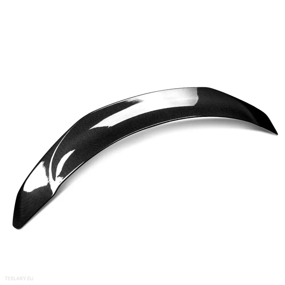 V Tipo Highkick Sport Spoiler Wing Tesla Modelo 3 2019 - 2023 - Estilo de fibra de carbono