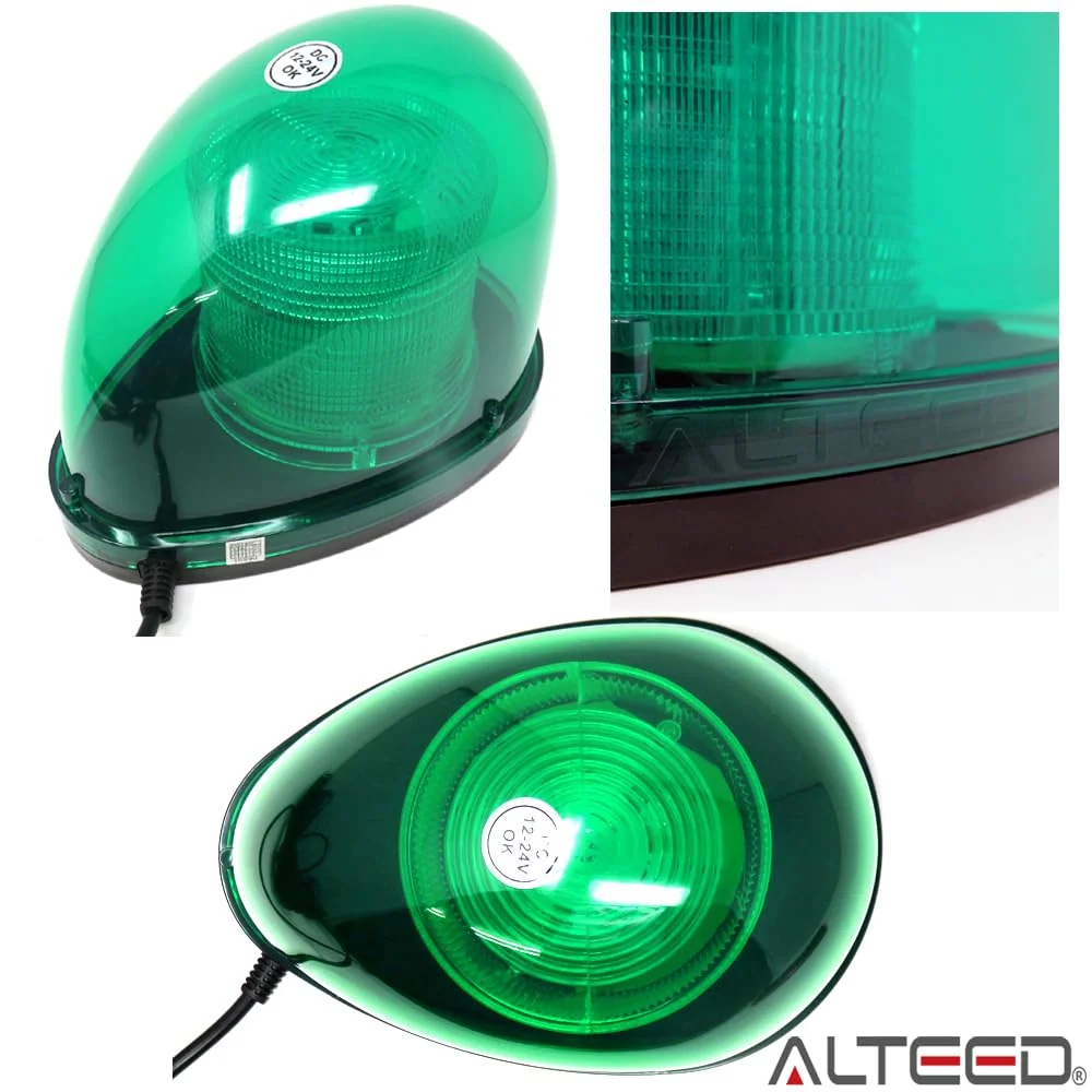 Alteed Luz Rotativa LED 7 Padrões 12V 24V Verde IP65