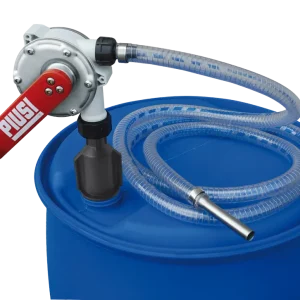 Handkurbelpumpe für Harnstoff (AUS 32, AdBlue) aus Edelstahl, mit Ansaugrohr u.2,5m Abfüllschlauch (ZUWA P332A90)