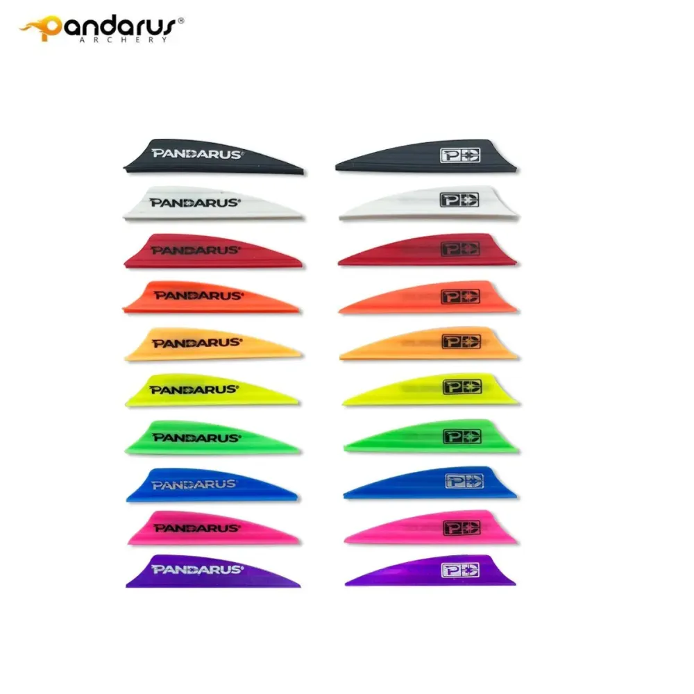 Plumas Pandarus Shield Vane 1.75" pack de 50 Negro
