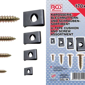ASSORTIMENTO 170 PEZZI, VITI E PIASTRINE U BGS8114