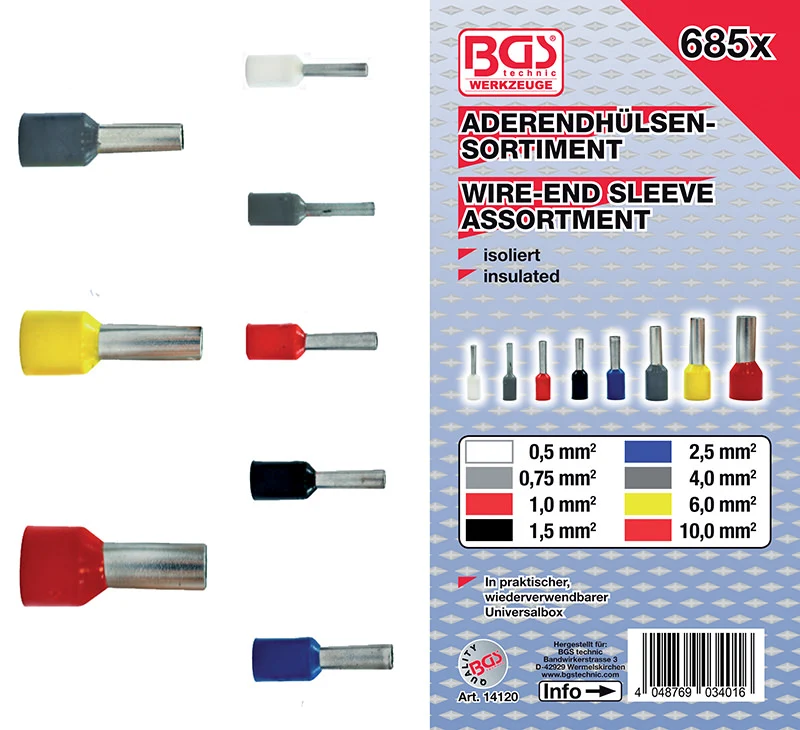 ASSORTIMENTO 685 PEZZI, CAPICORDA ISOLATI BGS14120