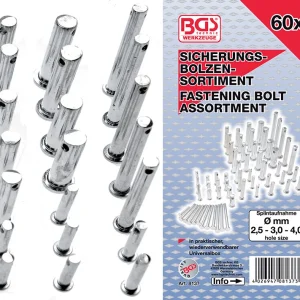 ASSORTIMENTO PERNI DI FISSAGGIO DA 60 PEZZI BGS8137