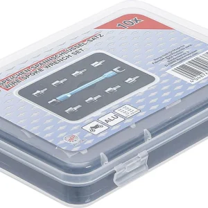 ASSORTIMENTO 10 PEZZI, CHIAVE PER NIPPLI RAGGI RUOTE, CON TESTE INTERCAMBIABILI BGS8361