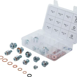 ASSORTIMENTO 63 PEZZI, PER RIPARAZIONE TAPPO DI SCARICO OLIO BGS70184