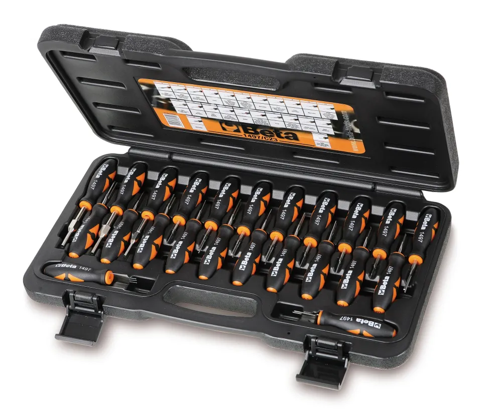 Assortimento 23 utensili sblocco connettori elettrici Beta 1497/C23