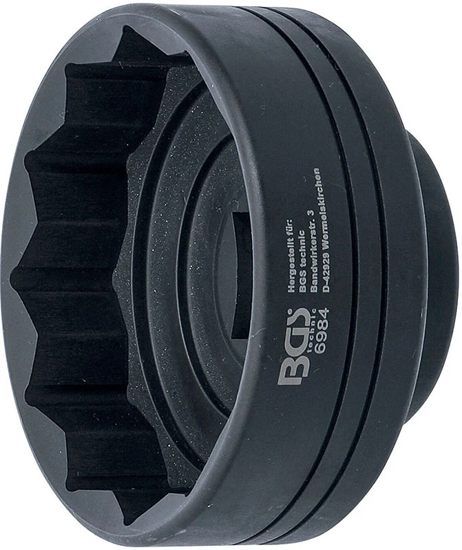 BUSSOLA POLIGONALE PER MOZZI RUOTE, PER AUTOCARRI E RIMORCHI, IVECO & SAF / BPW, 85 MM BGS6984