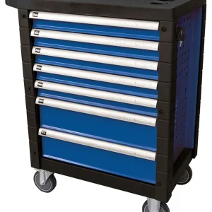 CARRELLO PORTA UTENSILI 7 CASSETTI, CON 172 UTENSILI Fermec FM53768 BLU