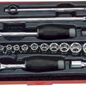 CASSETTA METALLICA 15 PZ. 192 X 122 X H 30 MM Koken 1/4" 2251A