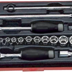 CASSETTA METALLICA 17 PZ. 192 X 122 X H 30 MM Koken 1/4" 2251M
