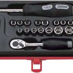CASSETTA METALLICA 19 PZ. 192 X 122 X H 30 MM Koken 2275 1/4"