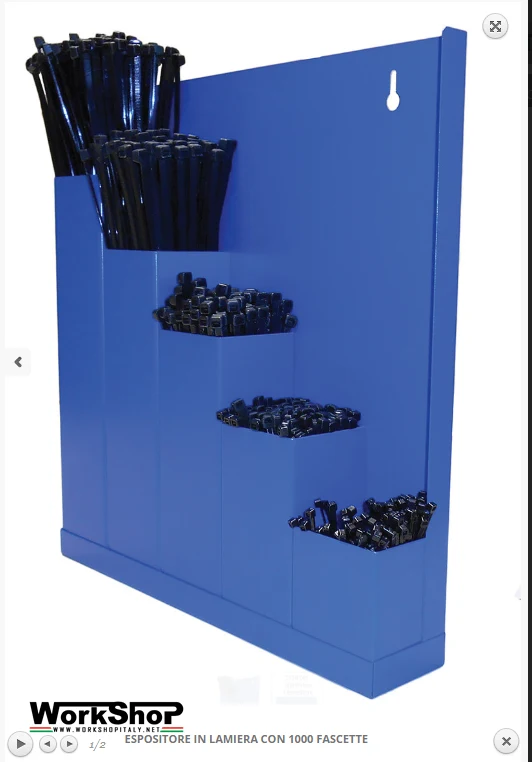 Contenitore metallico per fascette plastica Bgs Fermec KKB-DISPLAY + 1000 fascette