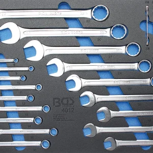 MODULO PER CARRELLO: CHIAVI COMBINATE E CHIAVI AD NELLO PER VITI TIPO TORX, 22 PEZZI BGS4012