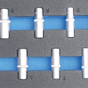 MODULO PER CARRELLO: 11 PEZZI, BUSSOLE ATT. 3/8” ESAGONALI LUNGHE POLLICI BGS4099
