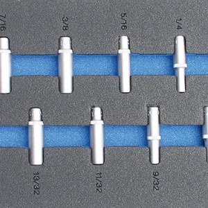 MODULO PER CARRELLO: 11 PEZZI, BUSSOLE ATT. 1/4” ESAGONALI LUNGHE POLLICI BGS4121