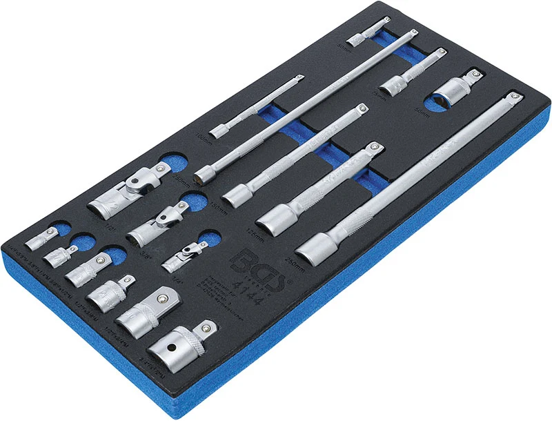 MODULO PER CARRELLO: 17 PEZZI, PROLUNGHE, SNODI E RIDUZIONI BGS4144