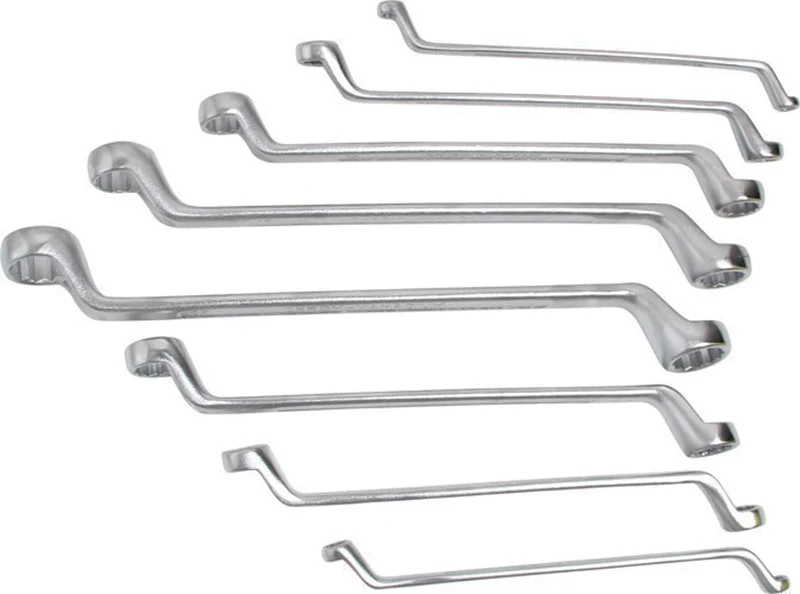 SERIE 8 CHIAVI POLIGONALI CROMATE BGS1209 6/19mm