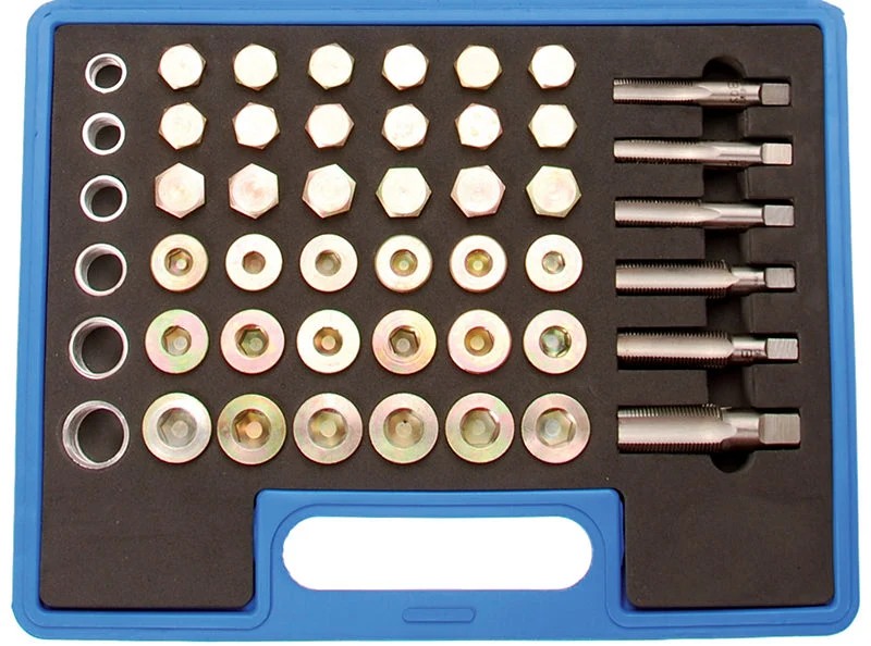 SET 114 PEZZI, PER RIPARAZIONE TAPPI SCARICO OLIO BGS123