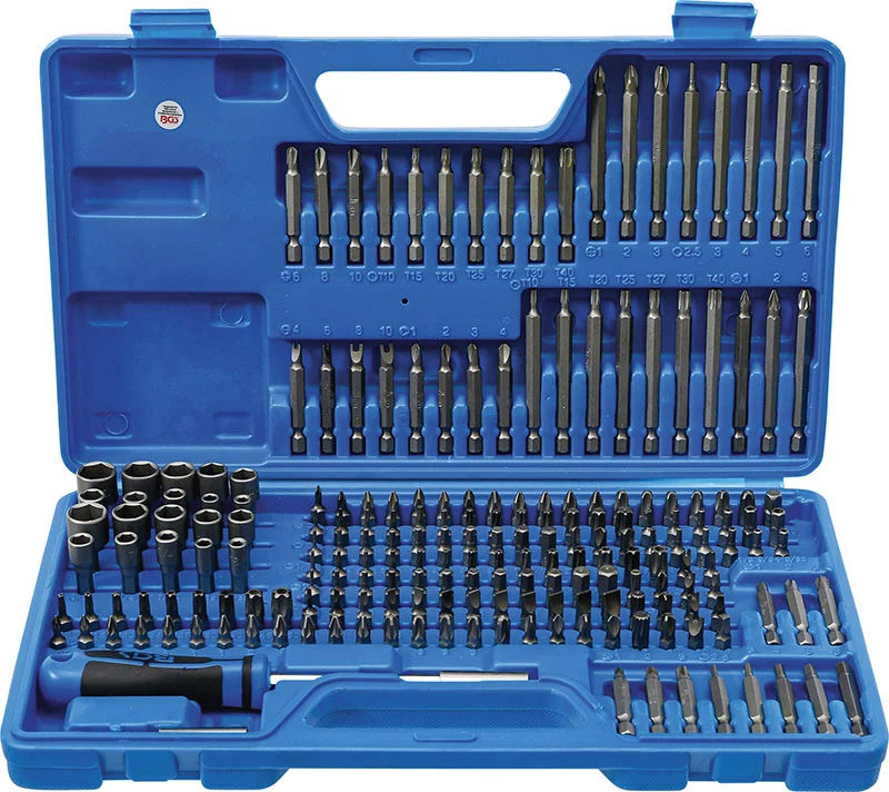 SET 208 PEZZI, INSERTI PER VITI DI SICUREZZA BGS20103