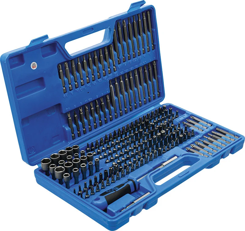 SET 208 PEZZI, INSERTI PER VITI DI SICUREZZA BGS20103