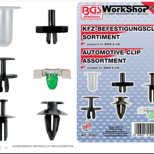 Set 290 clip automotive Bgs Fermec BGS9042 Bmw Vw